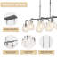 Lustre pour îlot de cuisine 8 lumières Burhill