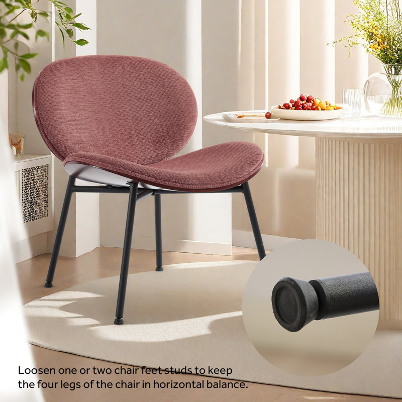 Chaise d'appoint moderne Modern Chair, Similicuir rouge