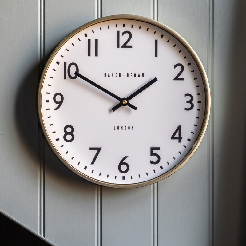 Norton Wall Clock 30cm, Gold