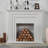 47.24"Modern Minimalist White Decorative Fireplace Mantel-118583322