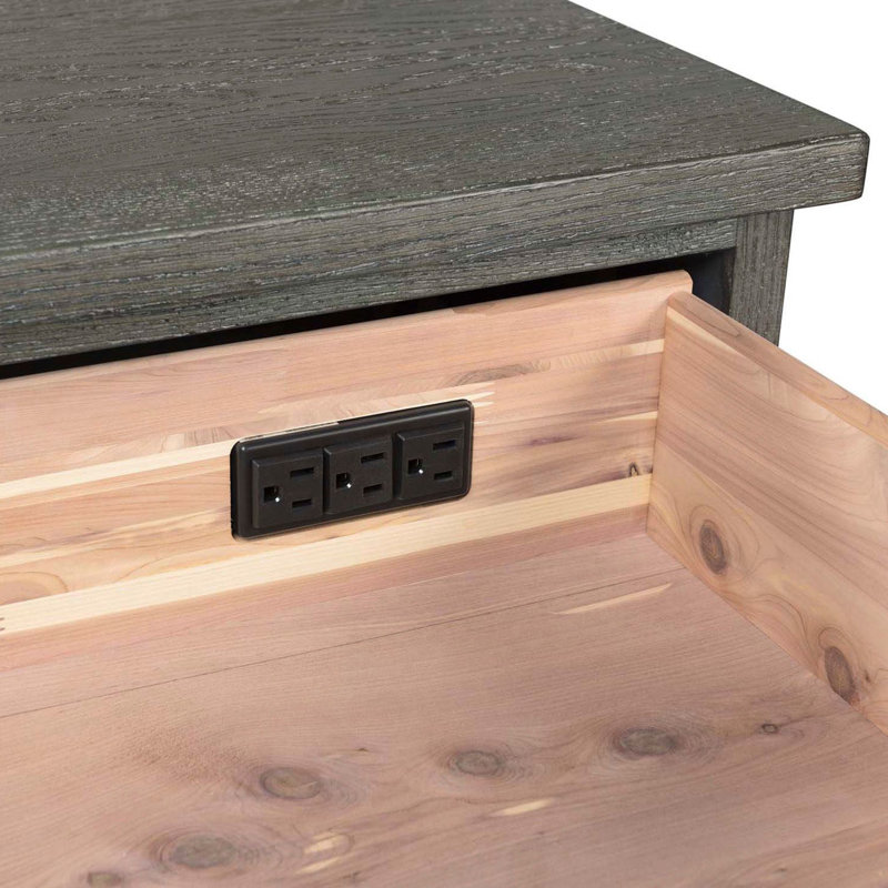 Iskender 25'' W Solid Wood Nightstand