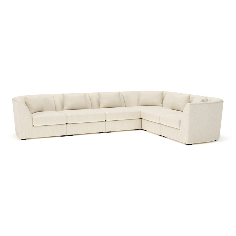 Krista Modular Sectional, John Sepia Performance Linen Blend