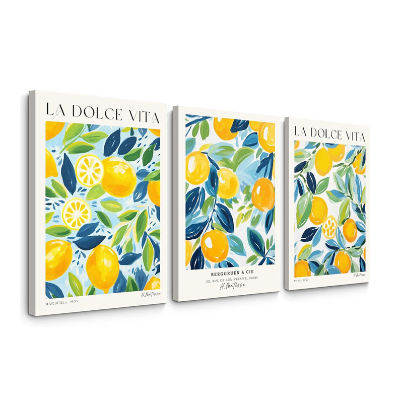 3 Piece Wrapped Canvas Print