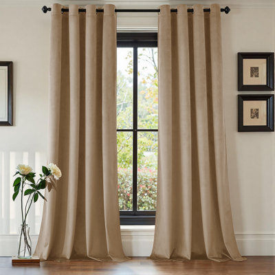 Luxury Crushed Velvet Eyelet sheer Curtain