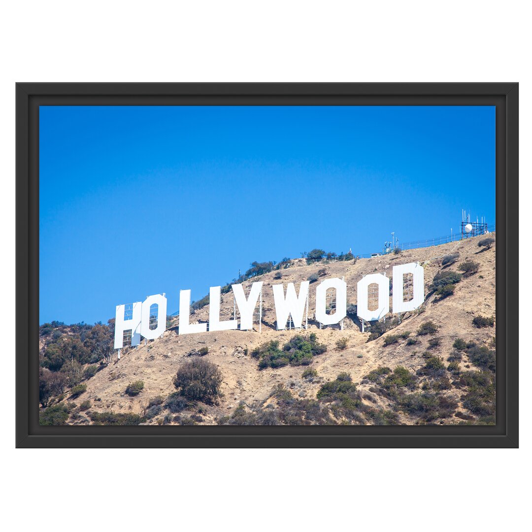 Gerahmtes Wandbild Hollywood Wahrzeichen