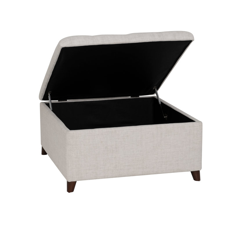 Gotelind Natural Square Storage Ottoman