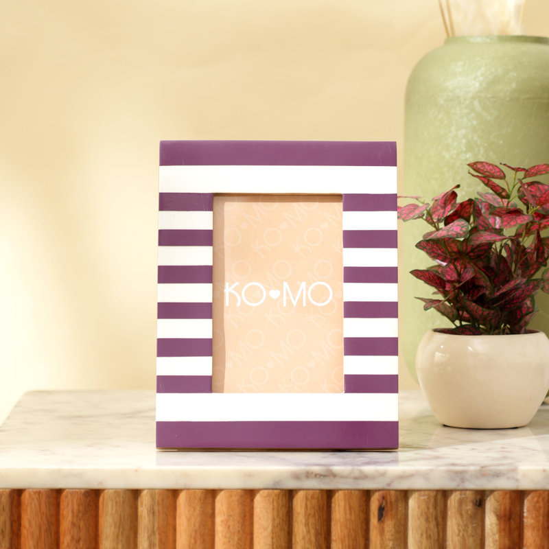 Picture Frame, Purple/White