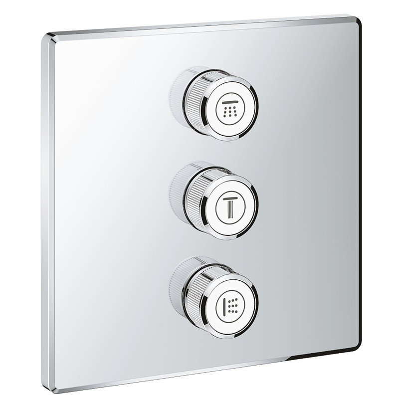 Grohtherm® SmartControl Triple Volume Control Trim, StarLight Chrome