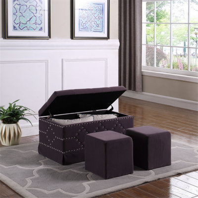 Banc de rangement en similicuir Juanelle