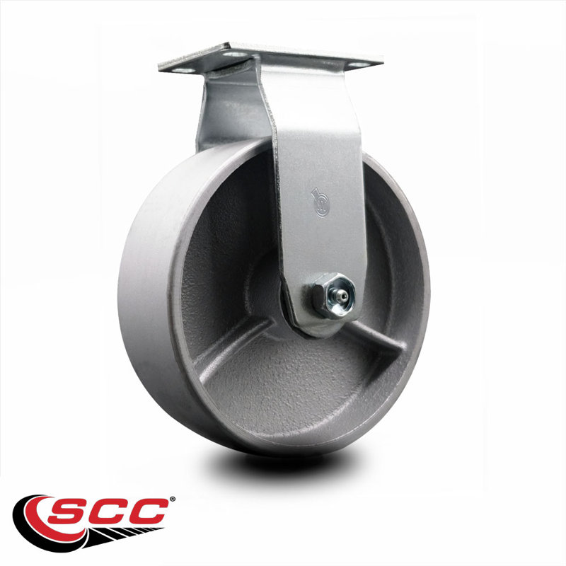 6 Inch Semi Steel Cast Iron Wheel Rigid Caster with Ball Bearing SCC|SCC-20R620-SSB