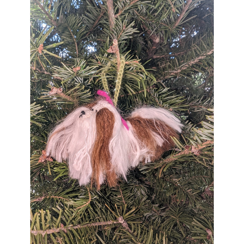 Arcadia Home Shih Tzu Hand-Knit Ornament