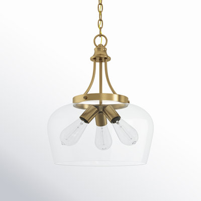 Breena 3-Light Dimmable Dome Pendant