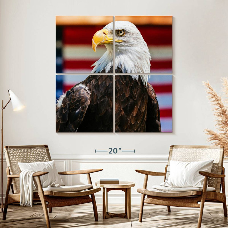 Brampt Mighty US Bald Eagle, 57" H x 57" W
