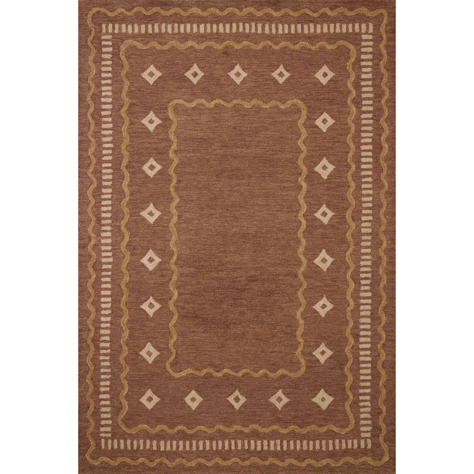 Alfie Clay / Spice Area Rug, Rectangle 5' x 7'6"