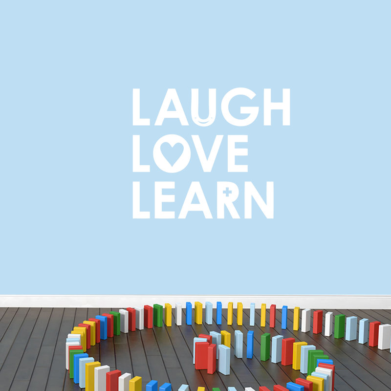 Décalcomanie murale love love learn Busick, Blanc
