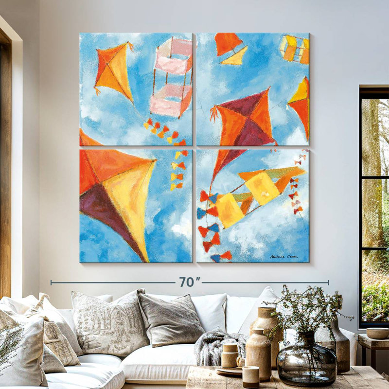 Senne Kites, 57" H x 57" W