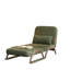Fauteuil inclinable convertible 3-en-1 en chenille verte | Lit-couchette réglable à 5 positions-1794648026