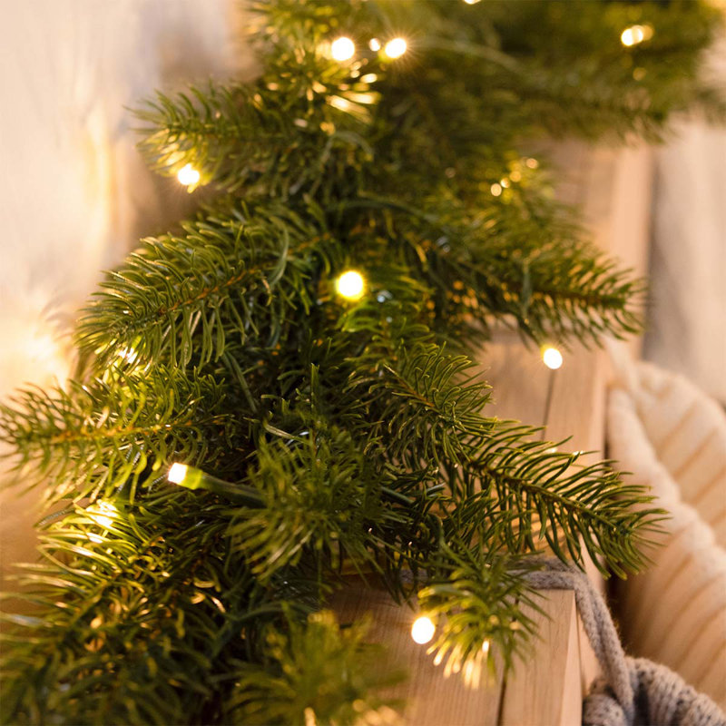 180cm Lighted Faux Garland with Lights