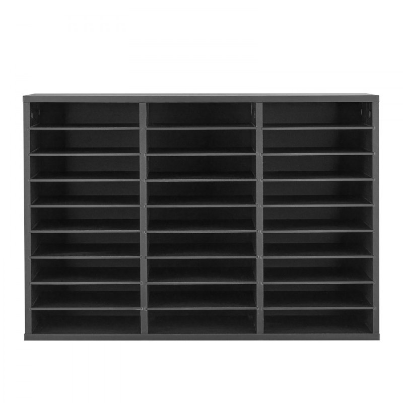 VEVOR Manufactured Wood 27 Compartment Mailroom Organizer