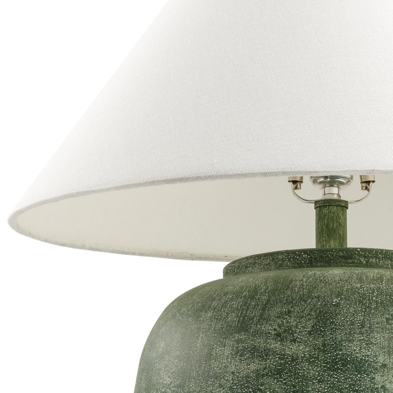 Trini Kiku Table Lamp, White, Green