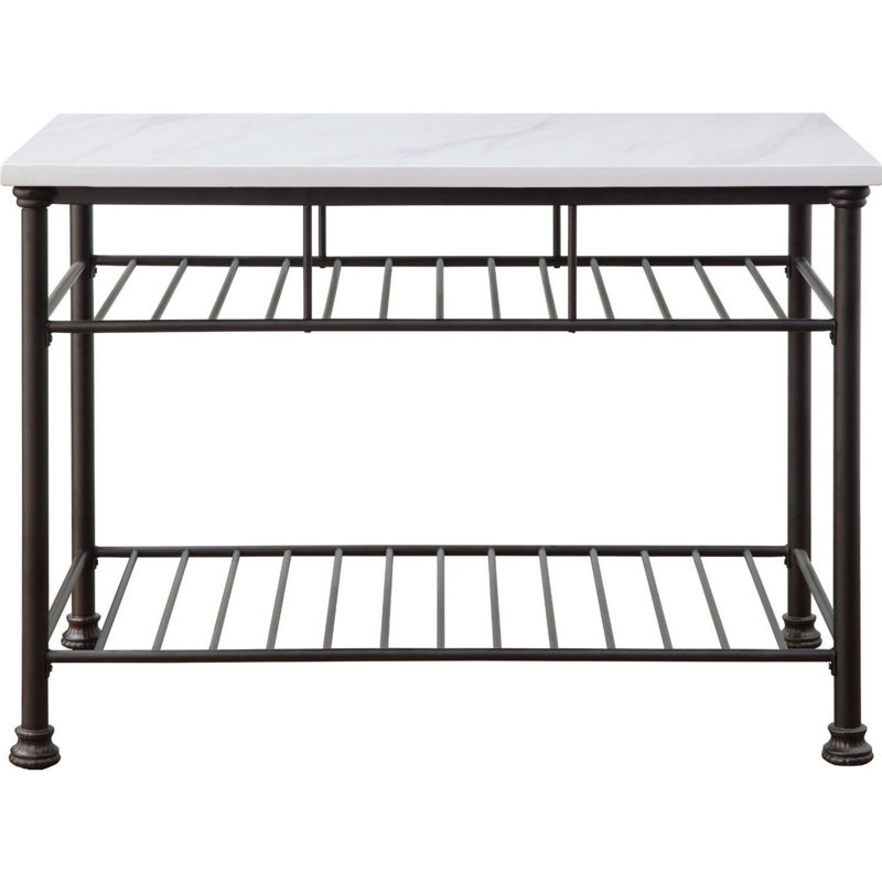 Ksandra Marble Top Kitchen Island