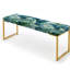 Banc tropical rembourré or-135551506
