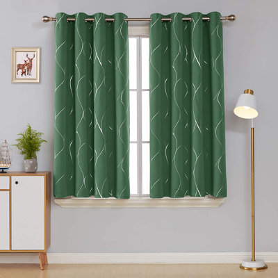 Kellda Thermal Room Darkening Polyester Curtain Panels 