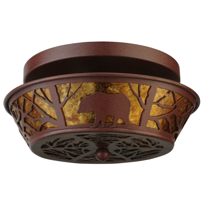 Rustic Lodge 2 - Light Semi Flush Mount