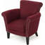 Fauteuil club moderne avec accoudoirs arrondis et garniture cloutée moderne-133755769