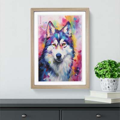 Husky Impressionism - Framed Print