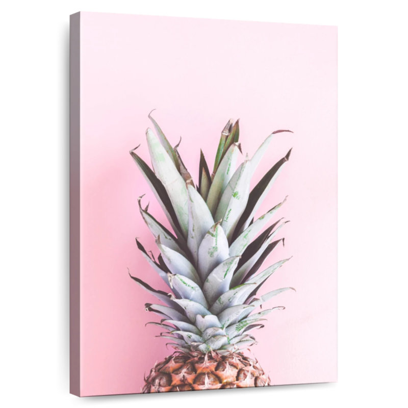 Pineapple On Pink, 51" H x 34" W
