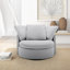 Fauteuil pivotant et demi avec coussin en duvet Bertice-89016094
