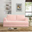 Canapé-lit convertible, canapé-lit pliant en velours côtelé, matelas de lit futon avec oreillers, canapé désossé pour le salon, rose-1079136603