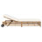 Set Of 2 Patio Chaise Lounge With 5-Position Backrest, Cushion & Wheels-644356400-644356401