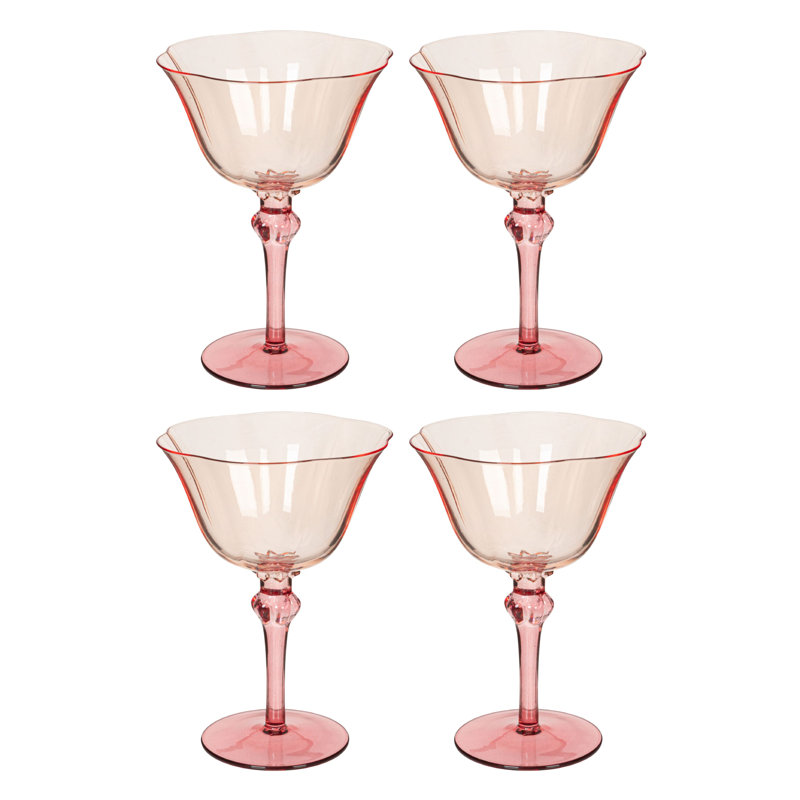 Verres à vin à deux tons