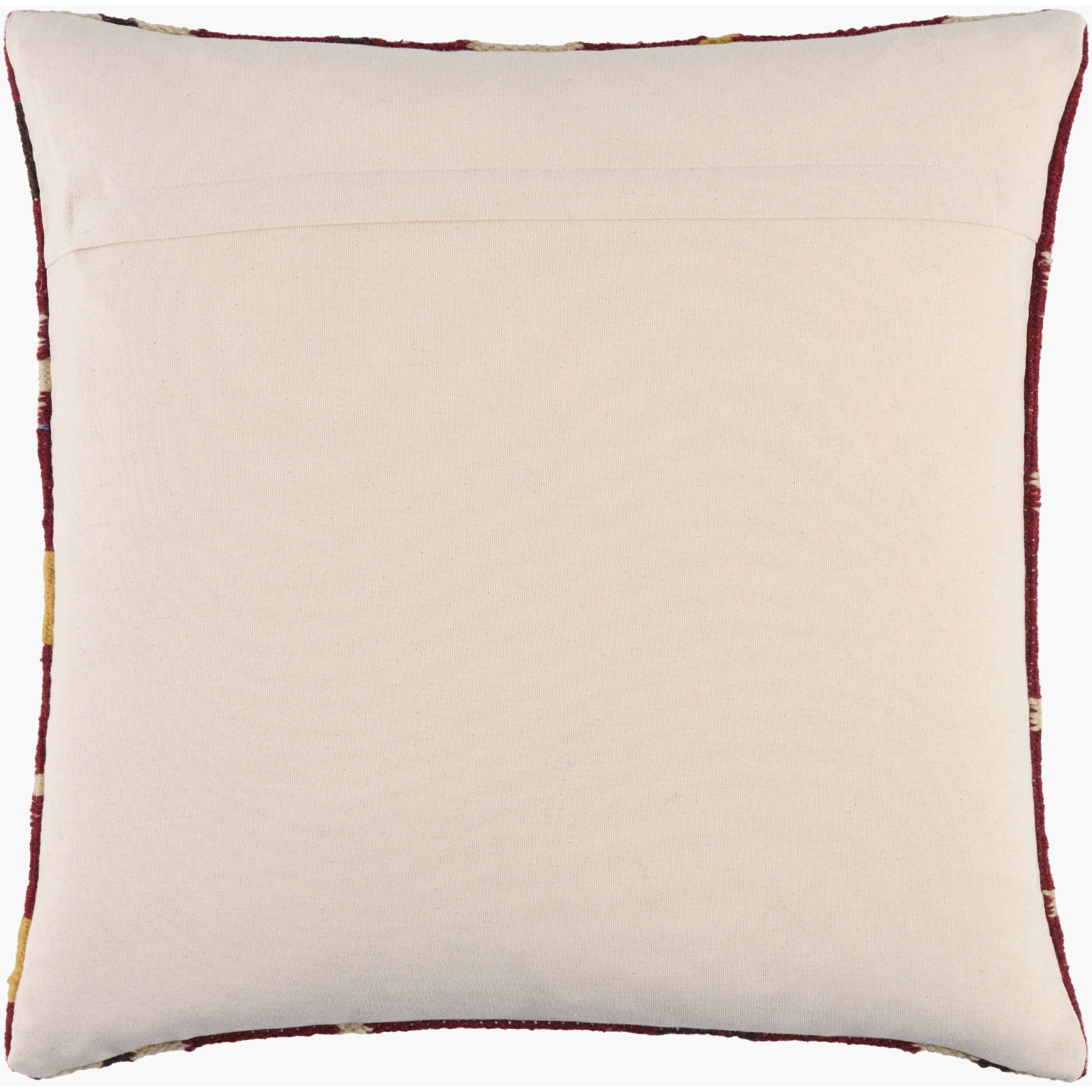 Nicolette Throw Pillow, Red Ikat, Polyester, 18"H x 18"W