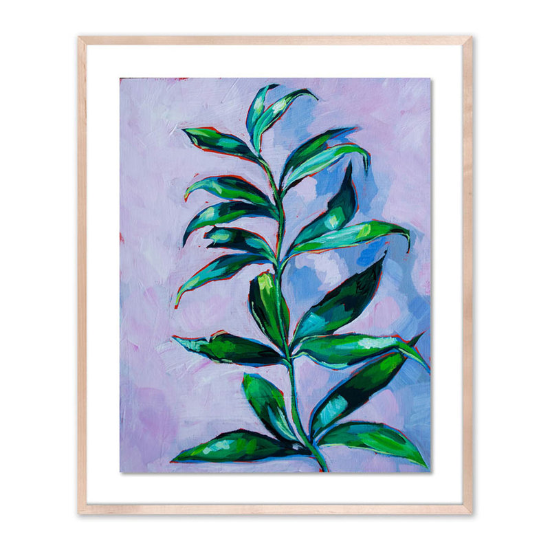 «Leafy Vine» par Sari Shryack - reproduction d'art encadrée, Noir, H 40 po x l 33 po x P 2,5 po