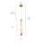  Chantalle 1 - Light 39.9'' H Resin Shade LED Crystal Pendant