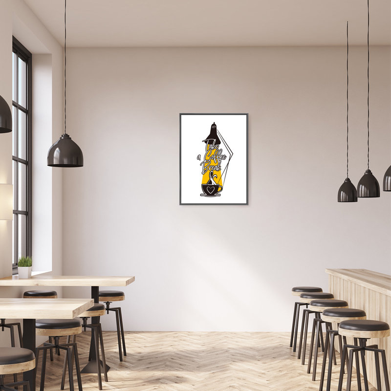 Reproduction de motifs de pause café - le thème «Prenez une pause café» imprègne l'espace de travail de vibrations relaxantes