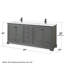 Ensemble de meuble-lavabo double 80 "Deborah-51712448-80205281-97791432