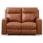 Causeuse inclinable en cuir véritable 62 po Diahanna Maiquel