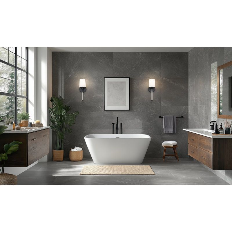 Henri 16 inch Matte Black 1 Light Wall Sconce, Matte Black