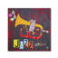 « jazz series trompette », impression sur toile tendue-16419855