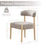 Ensemble de chaises de salle à manger rembourrées H 19,1 po (ensemble de 2)-747151619
