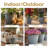 Anjelica Polyresin Large Round Outdoor Planter - 24" - Light Gray - Set of 4