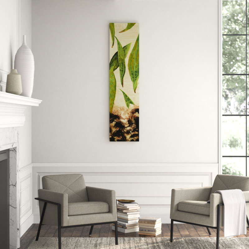 Haiku IV Painting, Glass Coat, 64" H x 16" W