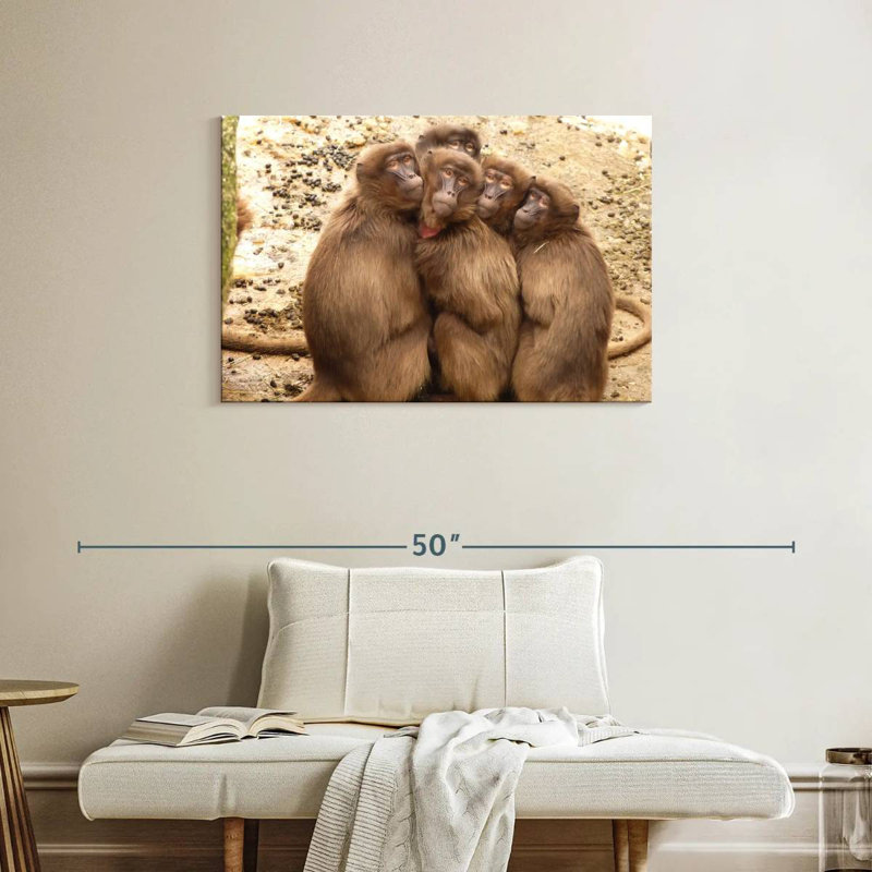 Brampt Monkey Troop, 24" H x 36" W