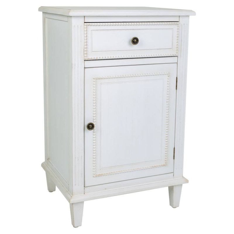 Fontana 45cm W Solid + Manufactured Wood Bedside Table