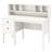 White Computer Desk with Hutch, Writing Desk with 2 Drawers for  Bedroom Home Office-833395768