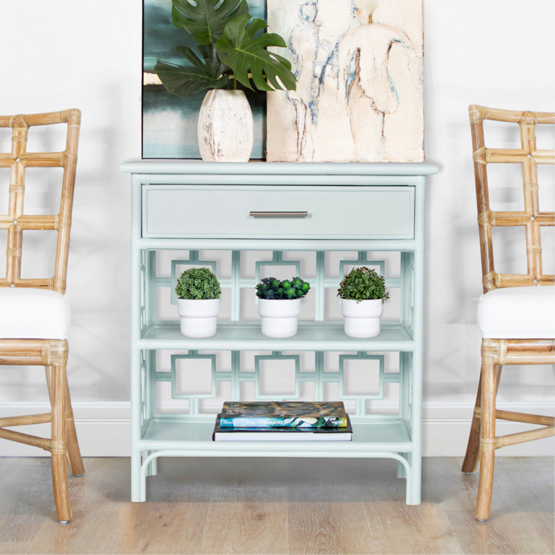 Sobe End Table, Light Blue